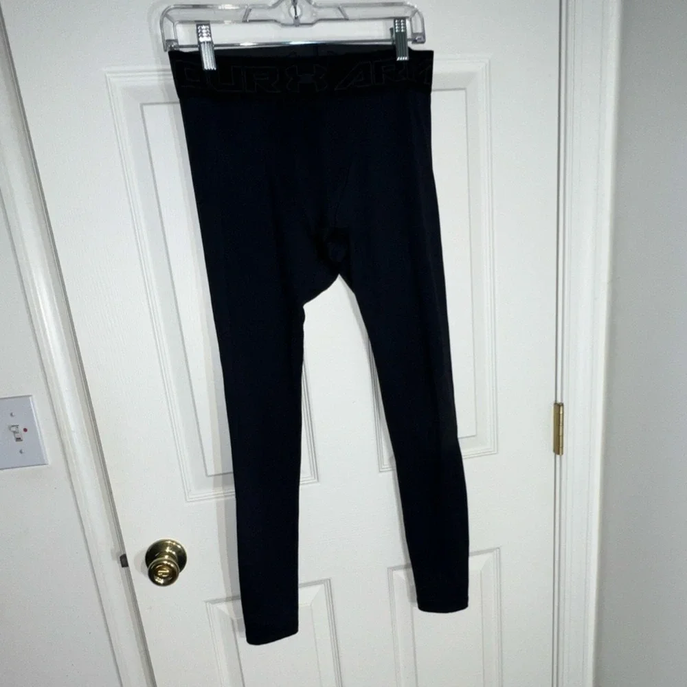 Under Armour‎ ColdGear Men's Black Compression Pants Size L Athletic Skinny Leg